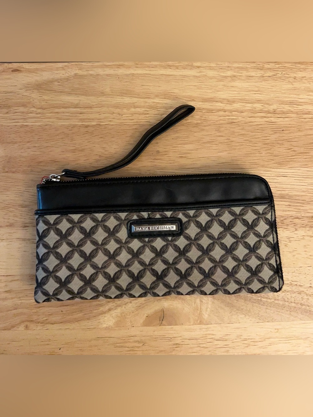 Dana Buchman Wristlet Wallet Geometric Fabric Pattern